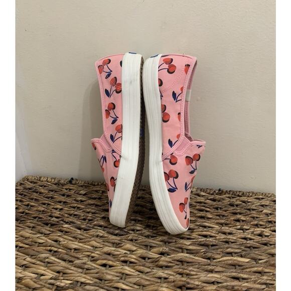Keds x Kate Spade Womens Size 9 Pink Cherry Print Casual Shoes Slip On Canvas 9 - Picture 3 of 8
